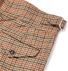 Noah - Pleated Checked Wool and Cashmere-Blend Trousers - Brown
