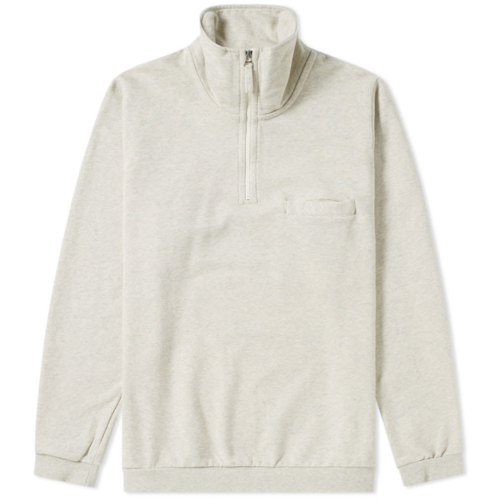 Photo: Universal Works Zip Neck Sweat Neutrals