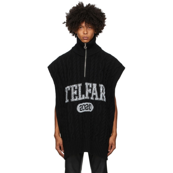 Photo: Telfar Black Wrap Sweater