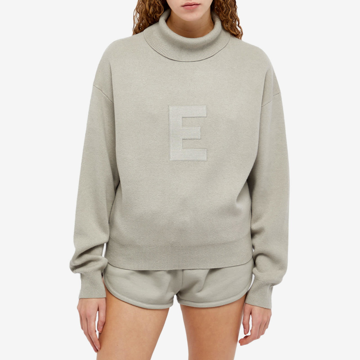 Fear of God ESSENTIALS Women's Turtleneck in Seal Fear Of God Essentials