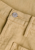 Mother Patch Pocket Brooke Wide-leg Stretch-denim Jeans Beige