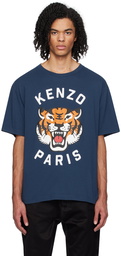 Kenzo Navy Kenzo Paris Lucky Tiger T-Shirt