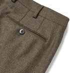 Loro Piana - Grey Slim-Fit Puppytooth Wool and Cashmere-Blend Trousers - Gray