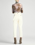 Isabel Benenato Womens Pants in Ivory