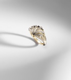 Yvonne Léon Baby Chevalière 9kt ring with diamonds