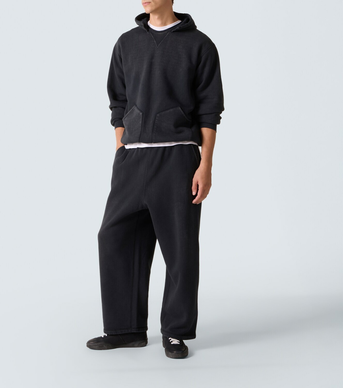 A.Presse Vintage cotton jersey hoodie