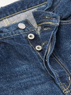 Remi Relief - 1954 Straight-Leg Cropped Distressed Jeans - Blue