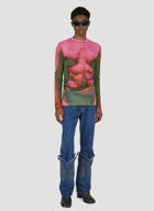 Y/Project x Jean Paul Gaultier  - Body Morph Mesh Cover Top in Pink