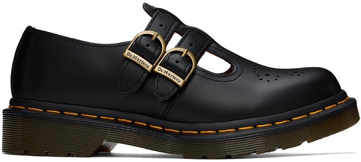 Photo: Dr. Martens Black 8065 Smooth Leather Mary Jane Loafers