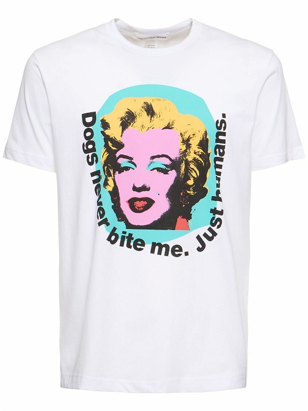 Photo: COMME DES GARÇONS SHIRT Andy Warhol Printed Cotton T- Shirt