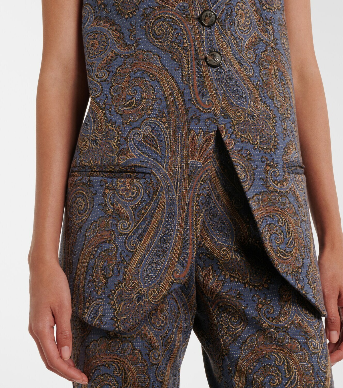 Etro Paisley jacquard vest
