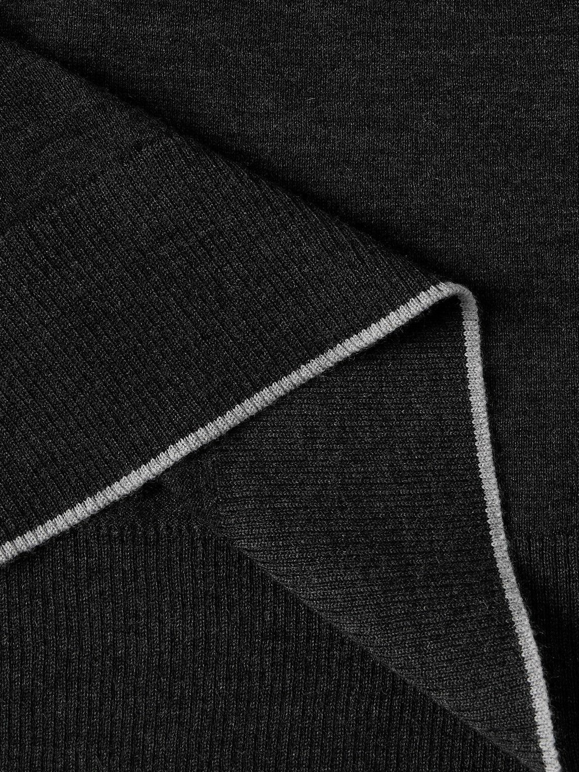 James Perse - Cashmere Polo Shirt - Black