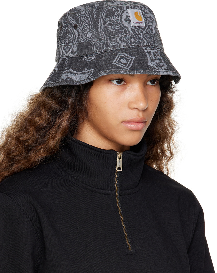 ★2023SS新作★CARHARTT★VERSE BUCKET HAT Carhartt Work In Progress Black Verse Bucket Hat Carhartt WIP