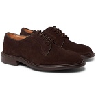 Tricker's - Robert Suede Derby Shoes - Men - Dark brown