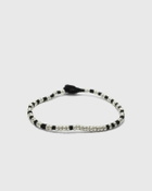 MIKIA Silver beads black/silver Mens Jewellery