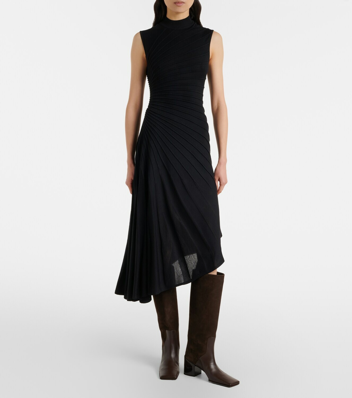 Alaïa 55 leather knee-high boots