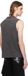 Carne Bollente SSENSE Exclusive Black Benefits With Friends Tank Top