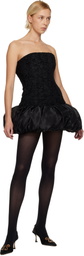 Nicklas Skovgaard SSENSE Exclusive Black Flora Minidress