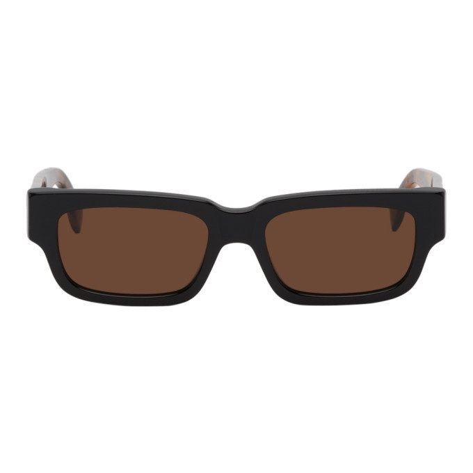 Photo: RETROSUPERFUTURE Black and Tortoiseshell Roma Sunglasses