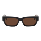 RETROSUPERFUTURE Black and Tortoiseshell Roma Sunglasses