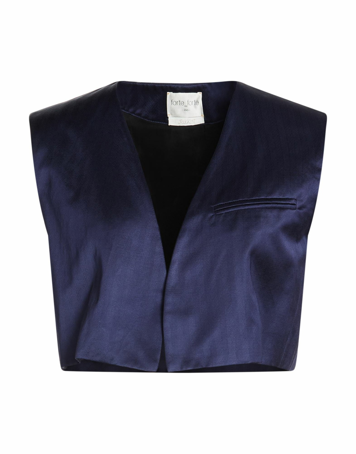 Forte_forte Womens Tailored Vest in Navy