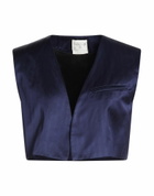 Forte_forte Womens Tailored Vest in Navy