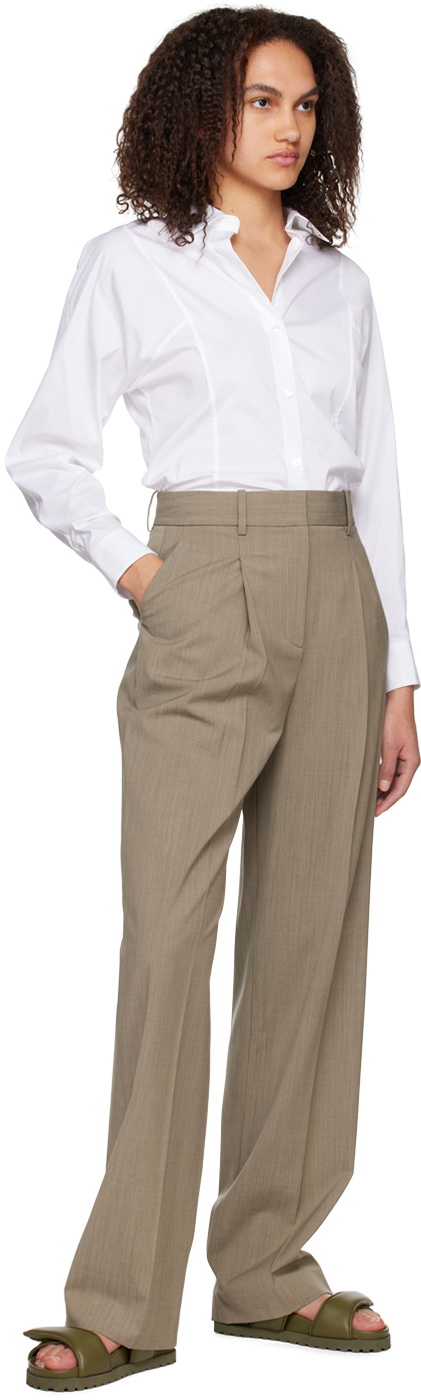 Theory Gray Pleated Trousers