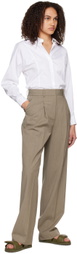 Theory Gray Pleated Trousers