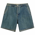 Jil Sander+ Men's Regular Fit 5 Pocket Denim Shorts in Blue