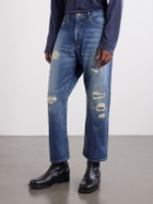 Beams Plus - Straight-Leg Distressed Jeans - Blue