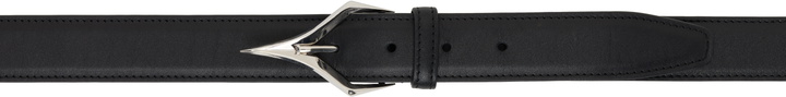 Photo: Mugler Black Spiky Leather Belt