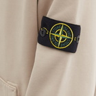 Stone Island Men's Garment Dyed Popover Hoody in Dove Grey