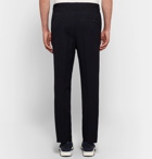 Lanvin - Slim-Fit Stripe-Trimmed Cotton-Twill Trousers - Men - Midnight blue