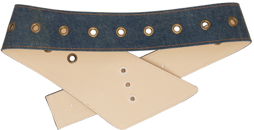 Blumarine Blue Denim Belt Blumarine