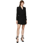 Valentino Black Wool and Silk Blazer Dress