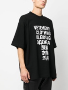 VETEMENTS - Translation Print Cotton T-shirt