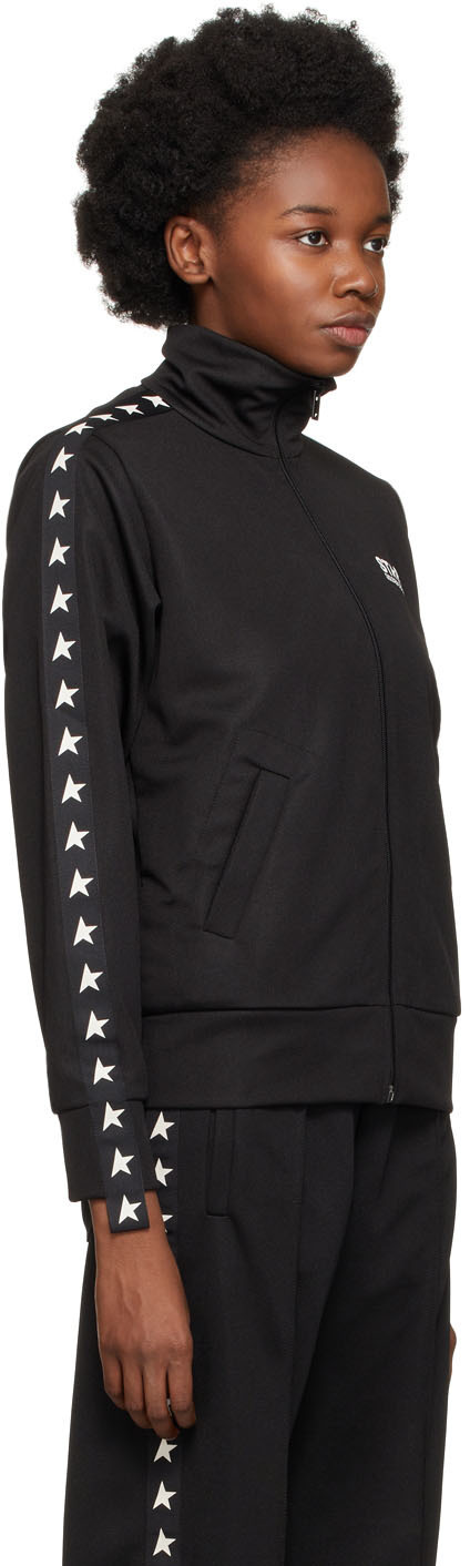 Golden Goose Black Denise Star Zip-Up Sweater