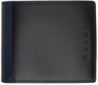 Marni Black & Navy Bifold Wallet