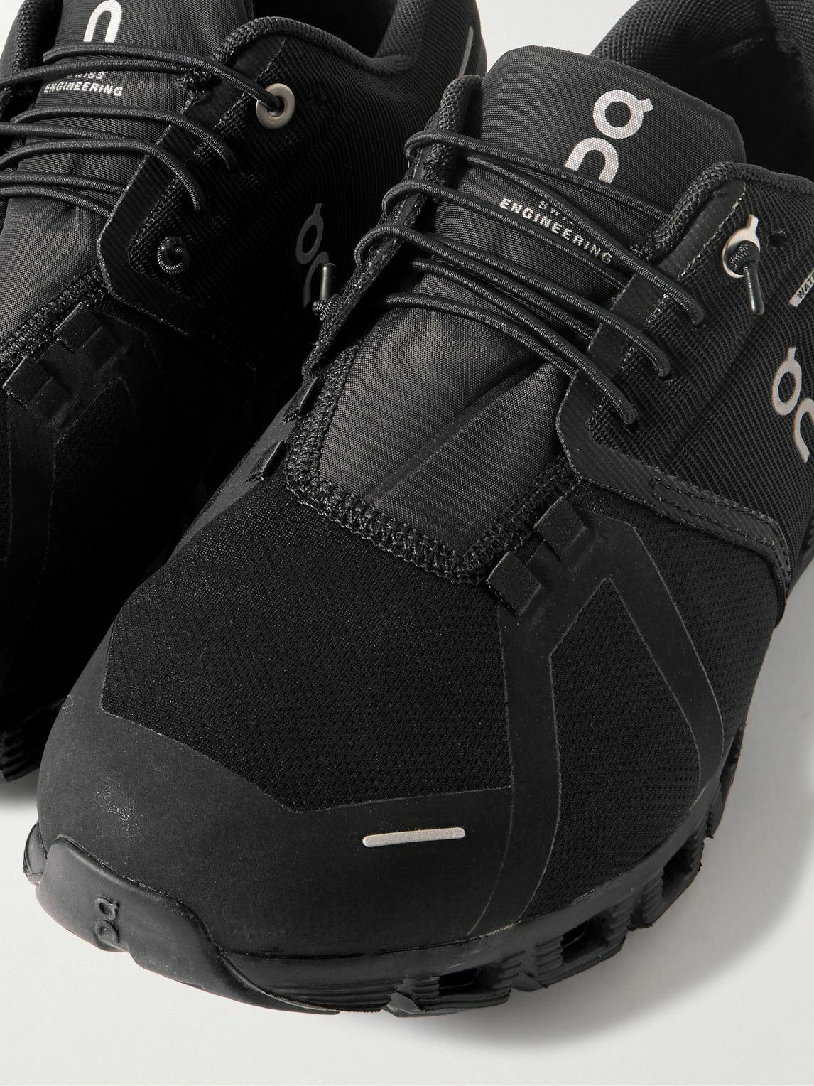 ON - Cloud 5 Waterproof Rubber-Trimmed Mesh Sneakers - Black On
