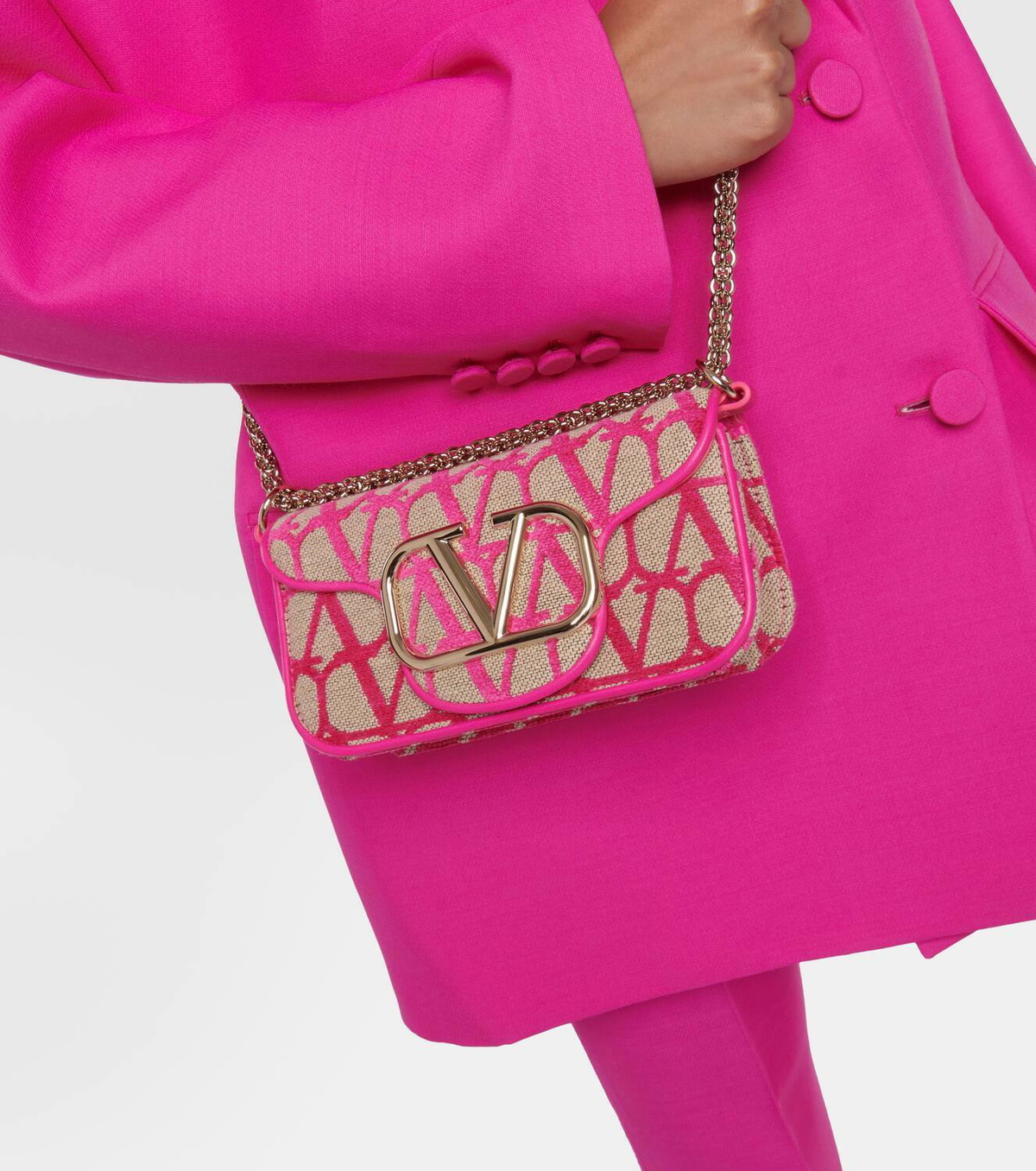 【VALENTINO】SMALL LOCO TOILE ICONOGRAPHE SHOULDER BAG Valentino Garavani Loco' Toile Iconographe Cross Body Mini