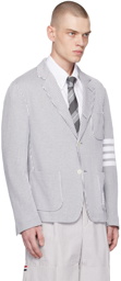 Thom Browne Gray 4-Bar Blazer