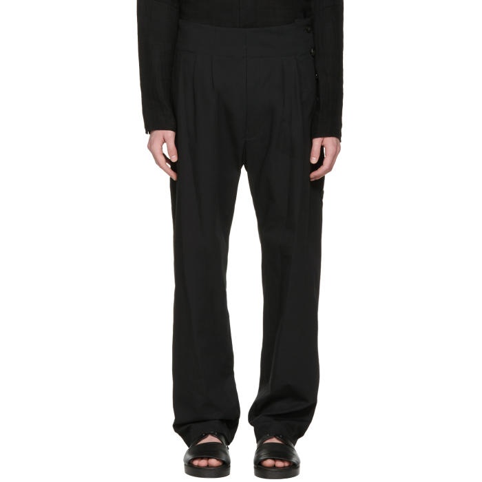 Photo: Nude:mm Black Side Button Trousers