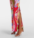Pucci Orchidee silk crêpe de chine maxi dress