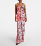 Camilla Printed silk palazzo pants