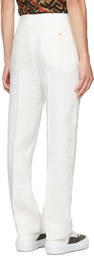 Fendi White Hemp Trousers