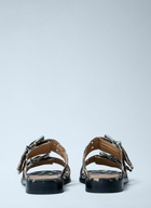 GANNI Buckle Two Strap Sandals