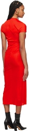 KHAITE Red 'The Yenza' Maxi Dress