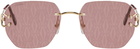 Cartier Gold 'Signature C de Cartier' Sunglasses