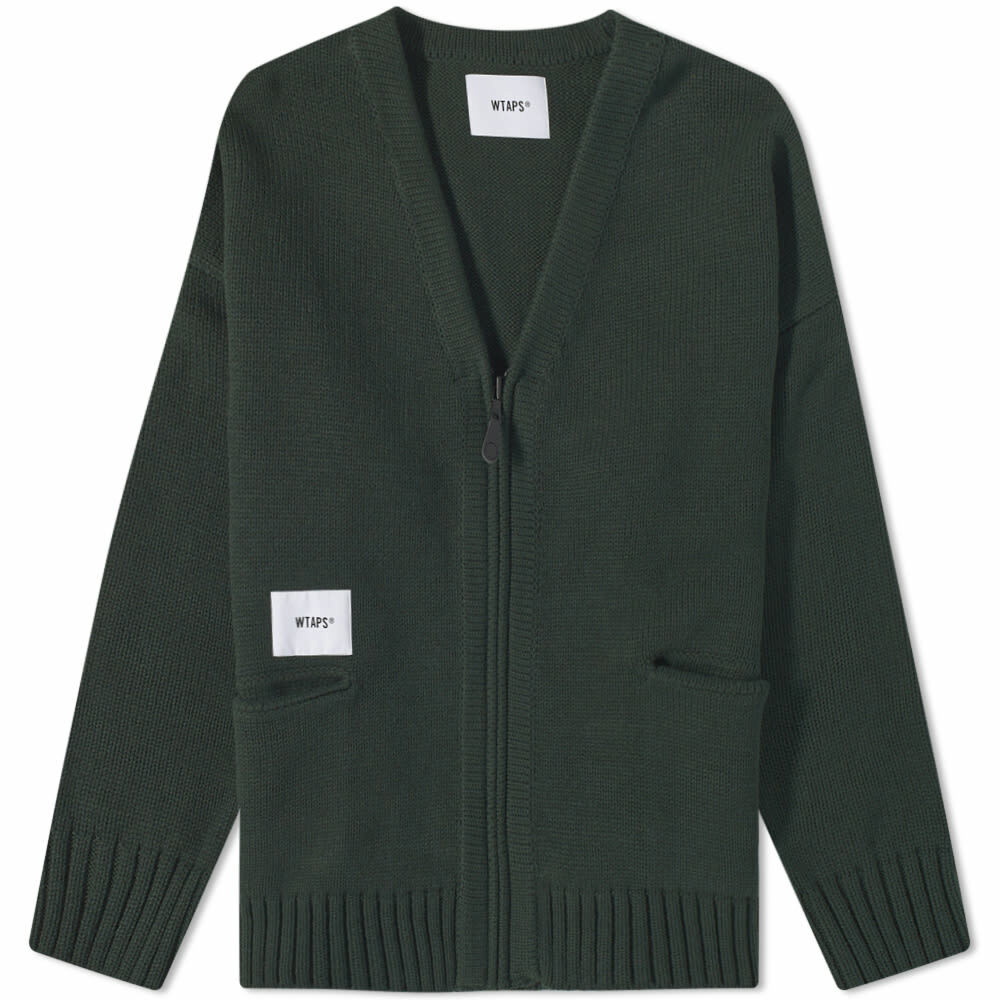 WTAPS Men's Palmer Zip Cardigan in Olive Drab