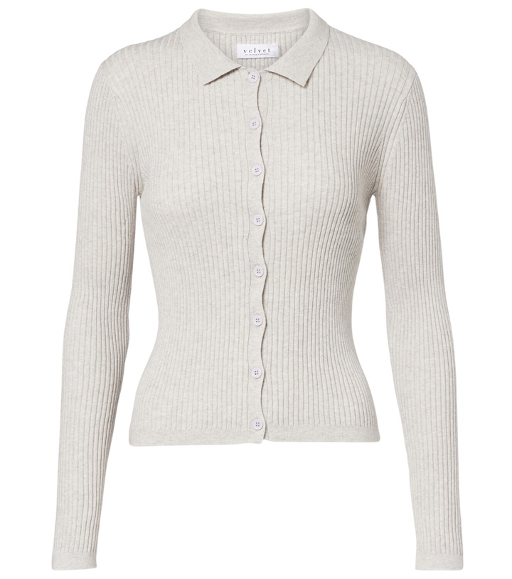 Photo: Velvet Nikki cotton and cashmere polo shirt
